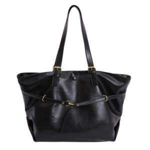 Large black tote bag