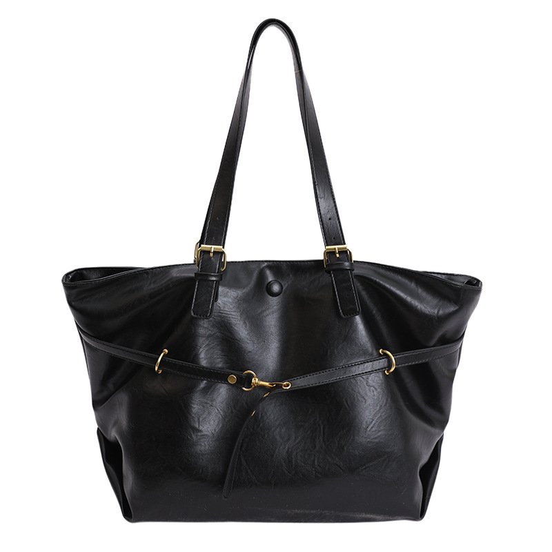 Large black tote bag