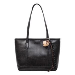 Large black tote bag