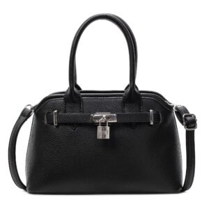Black medium-sized handbag