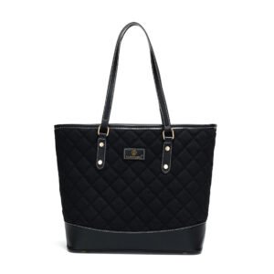 Black medium-sized shoulder bag