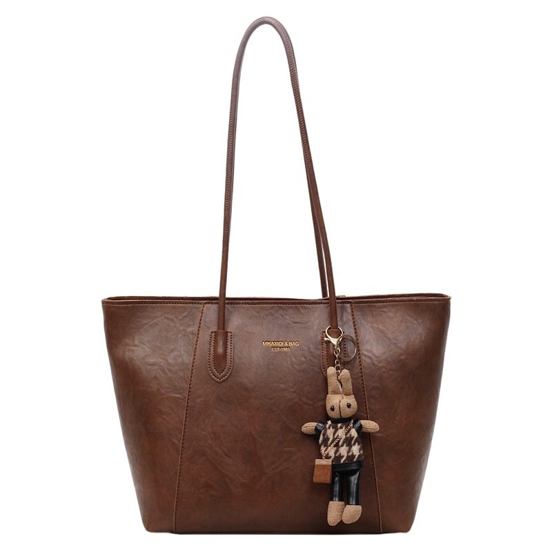 Brown medium tote bag