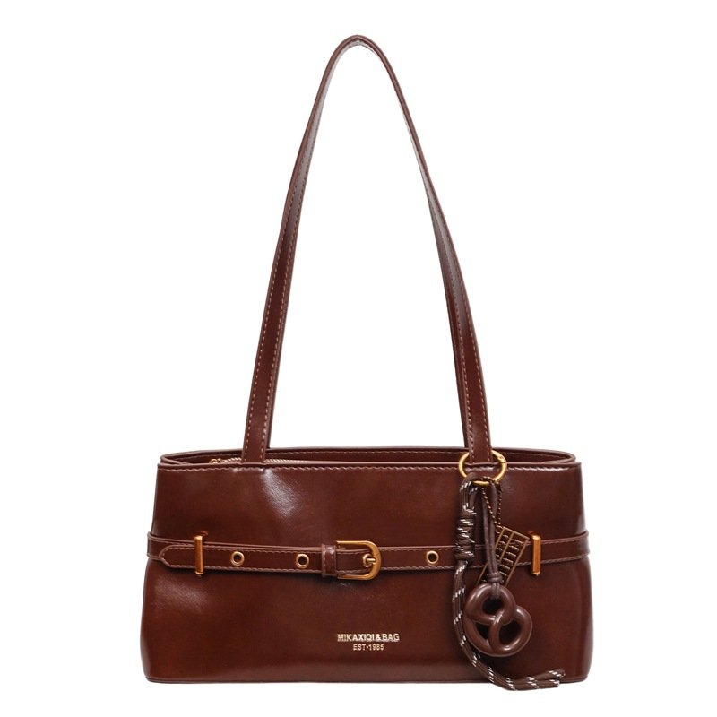 Brown medium shoulder bag