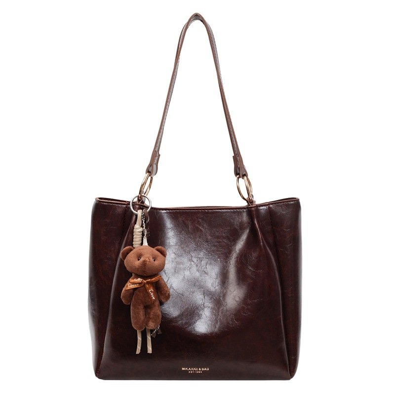 Large brown tote bag