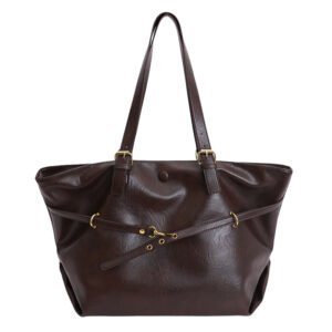 Large brown tote bag