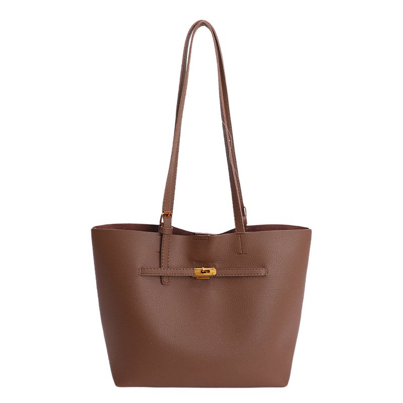 Large brown tote bag