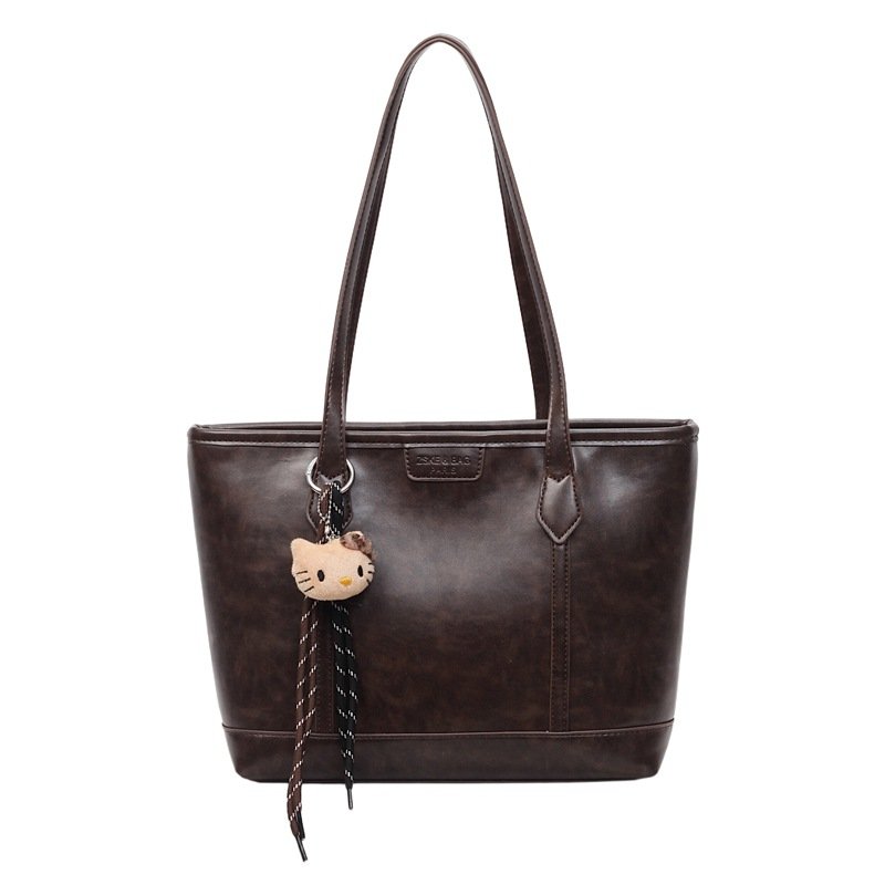 Large brown tote bag